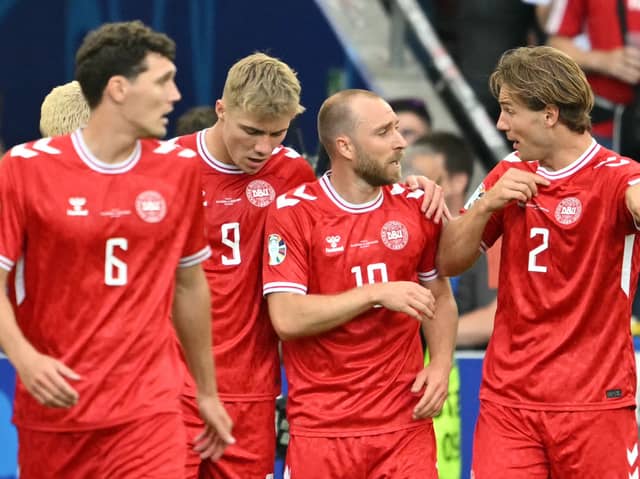 Christian Eriksen missed Denmark training on Friday afternoon ahead of the last-16 against Germany.
