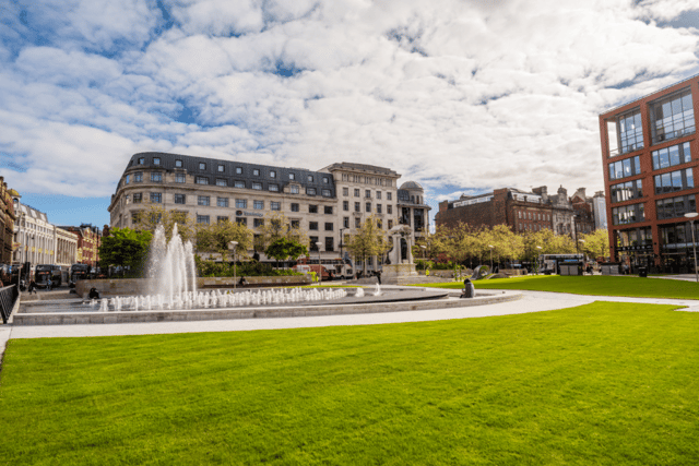 Piccadilly Gardens is to undergo a revamp following a design contest Credit: Manchester City Council