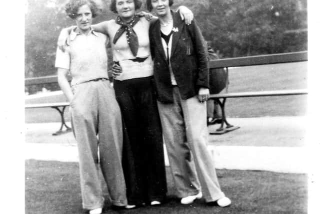 Players Margaret Thornborough, Carmen Pomies and Lizzy Ashcroft. Empire Services Bowls Club Preston. Credit: Lizzy Ashcroft Collection