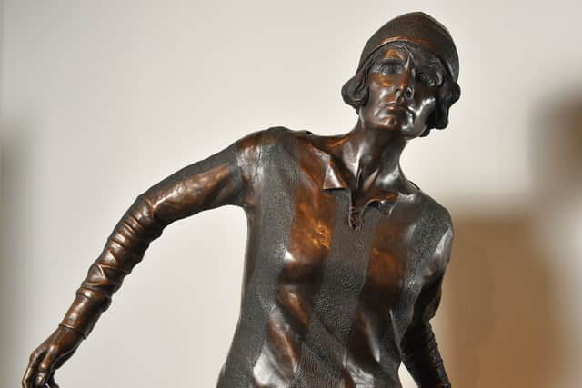 The Lily Parr statue at the museum  Credit: National Football Museum
