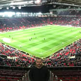 Manchester World reporter Michael Plant pictured at Old Trafford.