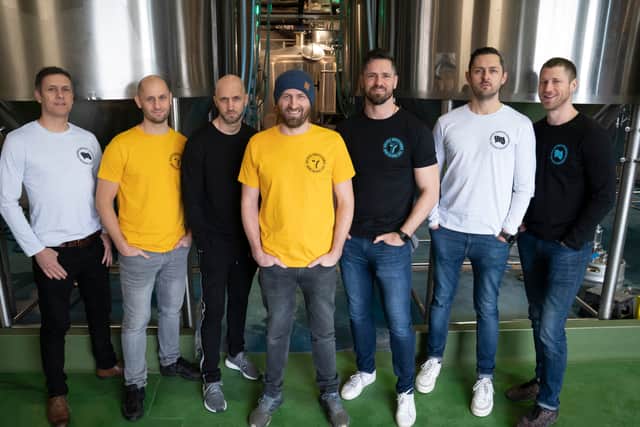 The team at Seven Bro7hers Brewery. Photo: Jon Super