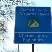 A Clean Air Zone sign. Photo: Shutterstock