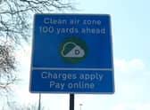 A Clean Air Zone sign. Photo: Shutterstock