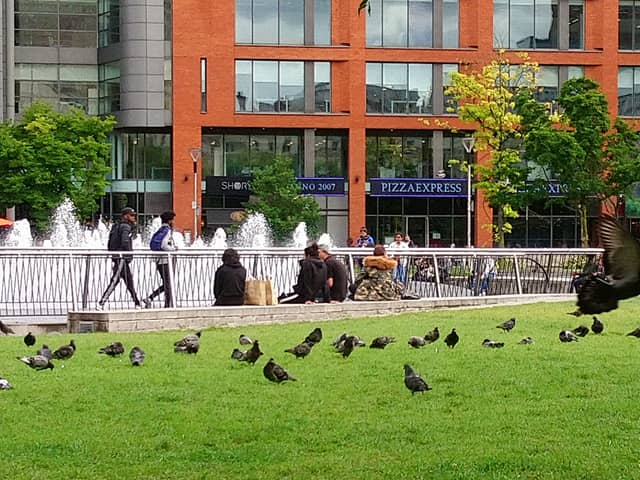 Piccadilly Gardens in Manchester
