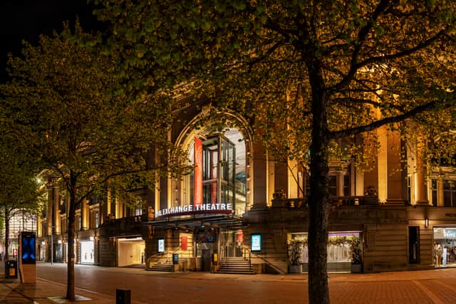 The Royal Exchange Theatre from St Ann’s Square. Photo: Andrew Brooks