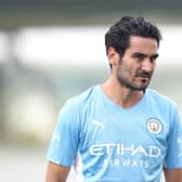 Ilkay Gundogan playing in pre-season. Credit: Getty.