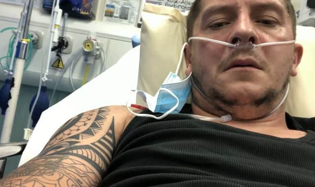 Anthony Johnson, joint manager at Chester FC, was admitted to a Covid ward at Fairfield General Hospital in Bury where he suffered kidney failure. Credit: Anthony Johnson