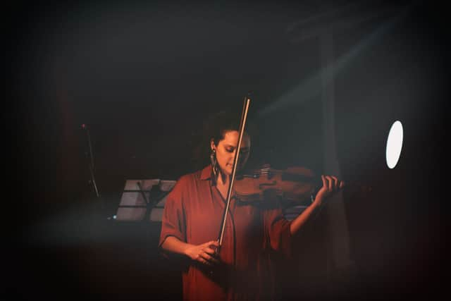 Manchester Collective co-founder and violinist Rakhi Singh. Photo by César Vásquez Altamirano