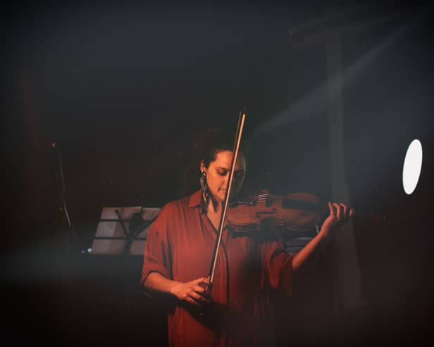 Manchester Collective co-founder and violinist Rakhi Singh. Photo by César Vásquez Altamirano