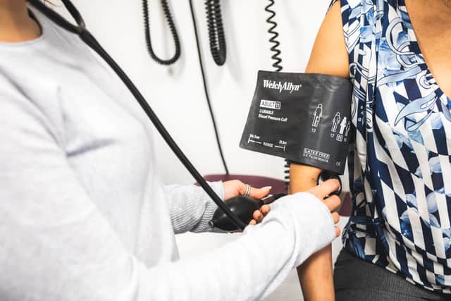 A doctor with a patient