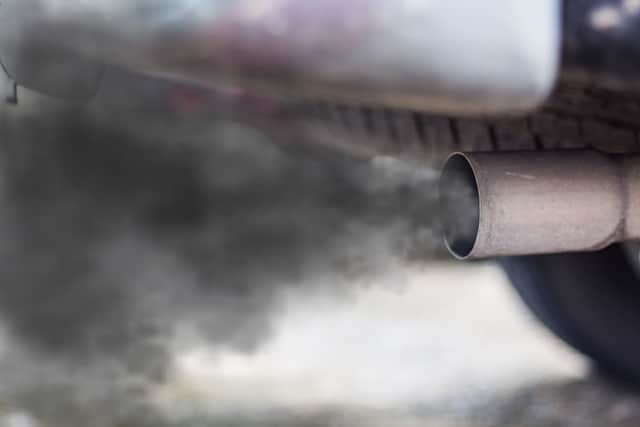 Car exhaust fumes  Credit: Shutterstock