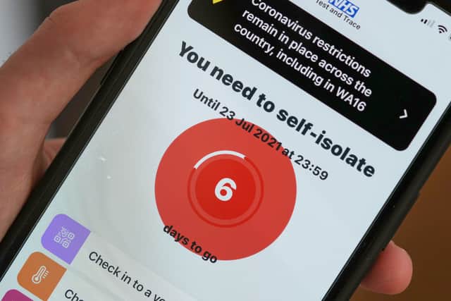 The NHS app Credit: Getty