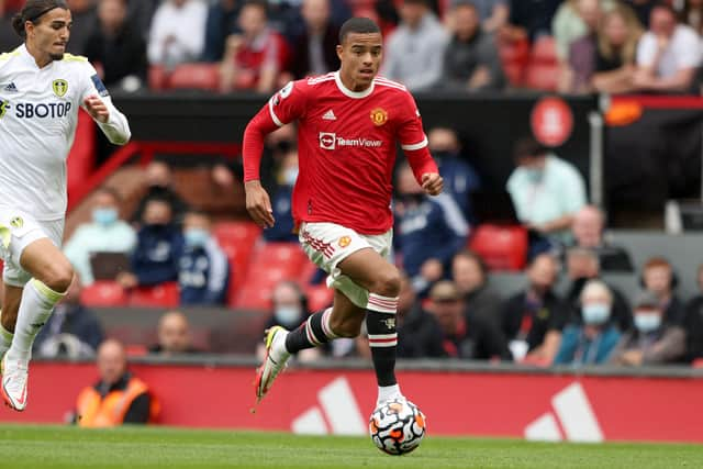 Mason Greenwood was superb as United beat Leeds. Credit: Getty.