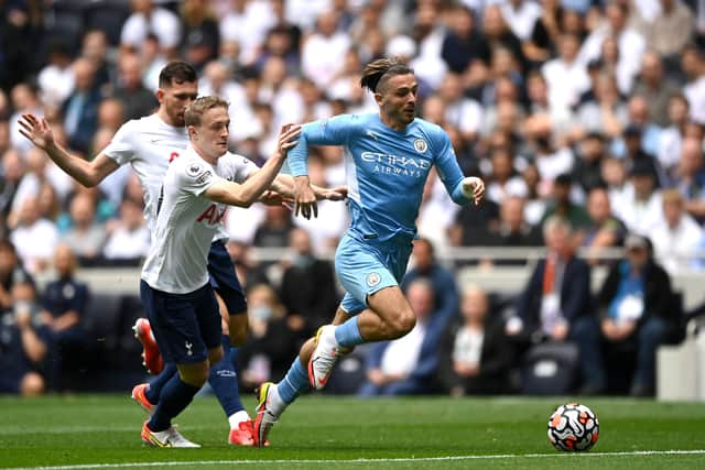 Jack Grealish had a quiet league debut for City. Credit: Getty.