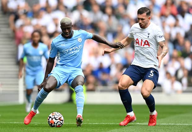 Benjamin Mendy on the ball. Credit: Getty.