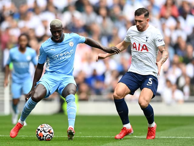 Benjamin Mendy on the ball. Credit: Getty.