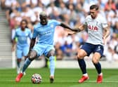 Benjamin Mendy on the ball. Credit: Getty.