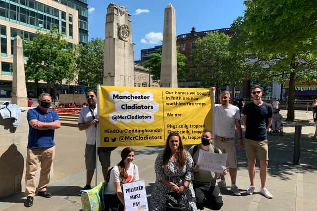 A Manchester Cladiators protest. Photo: Manchester Cladiators