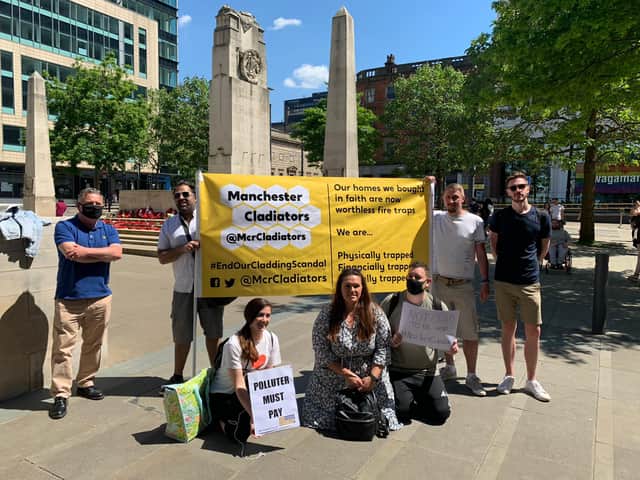 A Manchester Cladiators protest. Photo: Manchester Cladiators
