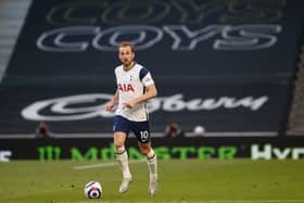 Harry Kane playing for Tottenham. Credit: Getty.