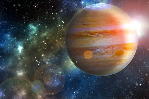 ‘If your telescope is really good, perhaps you’ll even make out the swirling clouds of Jupiter’s upper atmosphere’ (Photo: JPL/NASA/Getty Images)