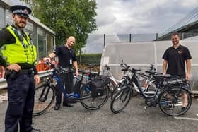 Some of the bikes have been donated to Greater Manchester police