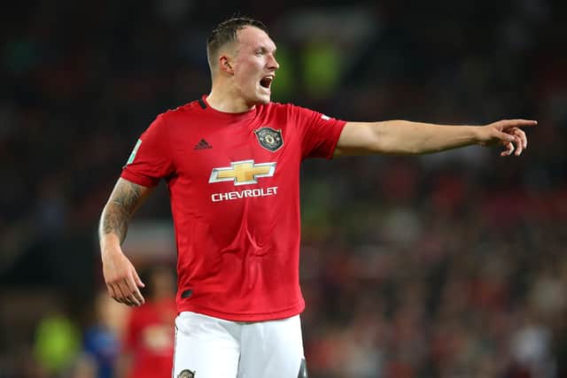 Phil Jones returned for United in the friendly game. Credit: Getty.