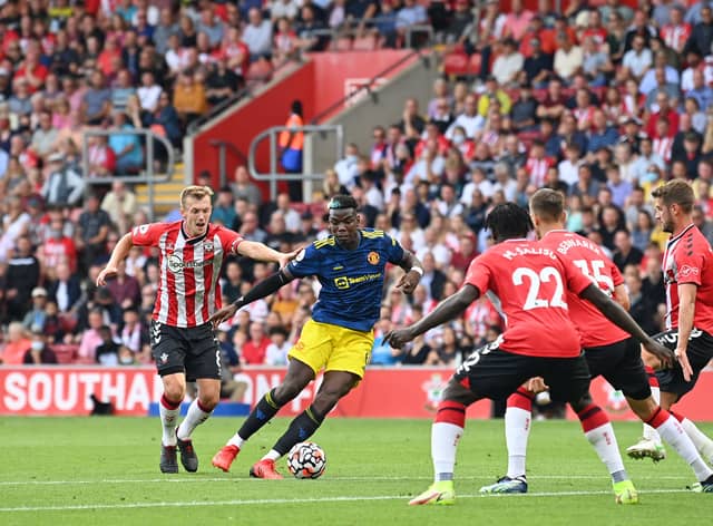 Paul Pogba on the ball. Credit: Getty.