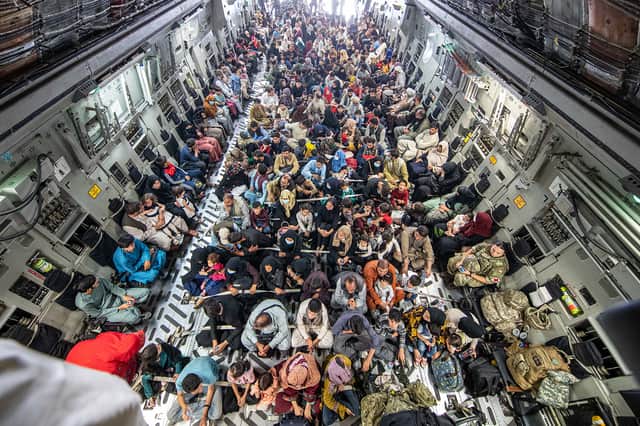 A full flight of 265 people were evacuated out of Kabul by the UK Armed Forces on August 21 (image: Ben Shread/MoD Crown Copyright via Getty Images)