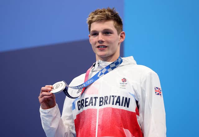 Duncan Scott of Team Great Britain picks up silver for the Men’s 200m Individual Medley Final at the Tokyo 2020 Olympic Games. (Photo by Maddie Meyer/Getty Images)