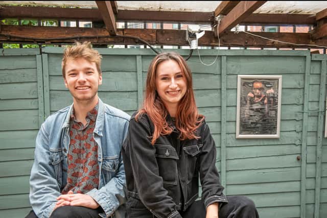 Dylan Hopkins and Dominika Rak, from Feeling Haunted. Photo: Craige Barker