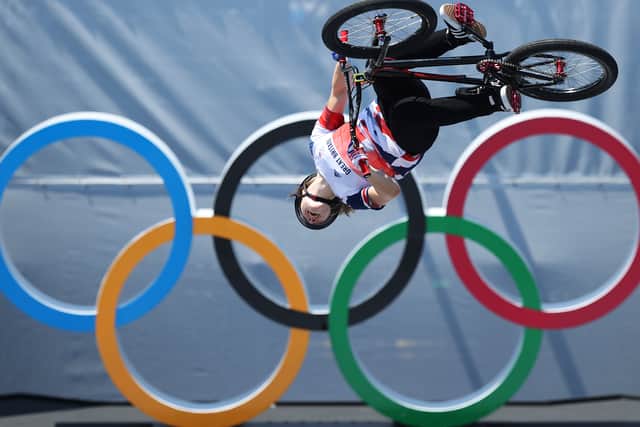 Charlotte Worthington competing in the women’s Park final at the Olympic Games. Photo: Jamie Squire/Getty Images