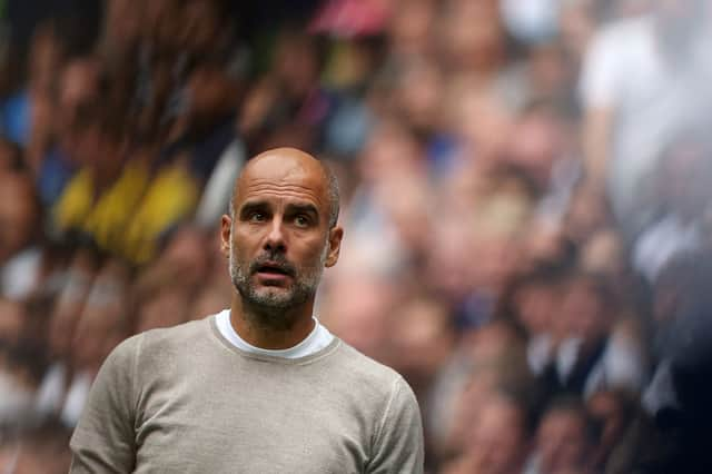 Pep Guardiola. Credit: Getty.