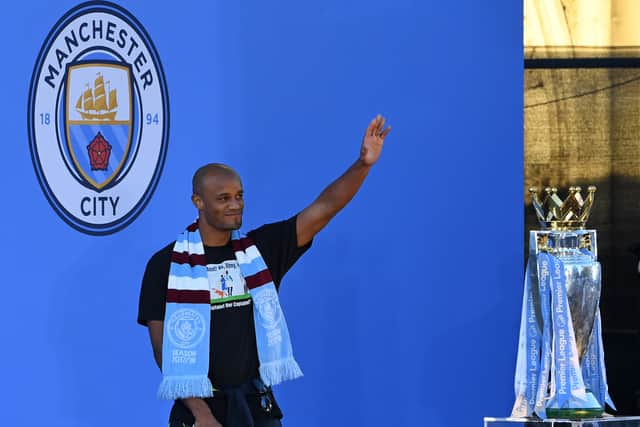 Kompany left City in 2019, after helping them win a domestic treble. Credit: Getty.