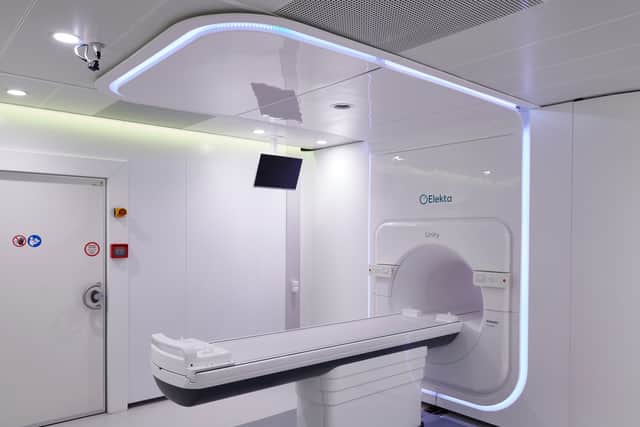 The state-of-the-art Elekta MR-guided linear accelerator (MR-linac) machine at The Christie