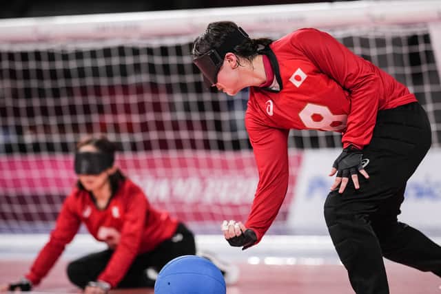 Goalball at the Paralympic Games. Photo: Yasuyoshi Chiba/ AFP via Getty Images