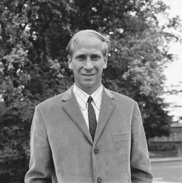 <p>Sir Bobby Charlton in the 1960s   Credit: Getty Images</p>