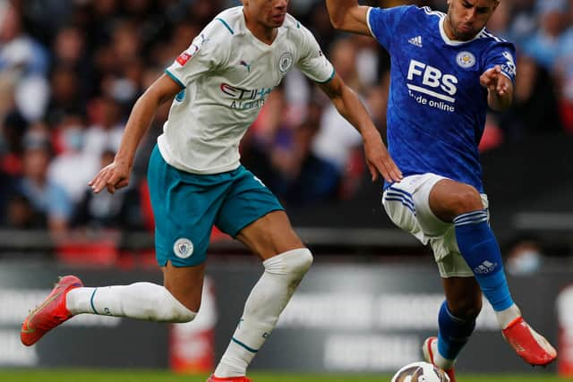 Edozie started the Community Shield final. Credit: Getty.