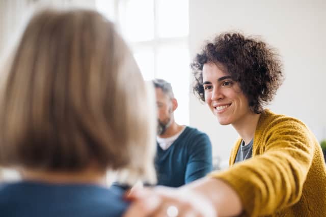 A stock picture of someone receiving mental health support. Photo: Shutterstock