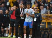 Ole Gunnar Solskjaer and Mason Greenwood. Credit: Getty.