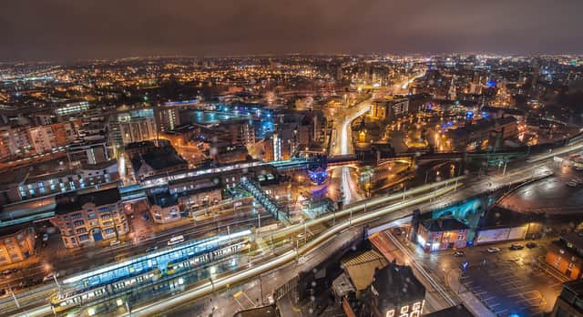 <p>Manchester by night   Credit: Shutterstock</p>