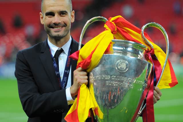 Guardiola last won the Champions League in 2011. Credit: Getty.
