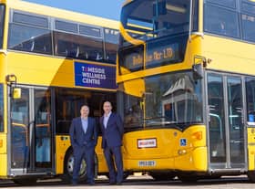 Belle Vue Manchester director Ian Olsen and managing director Phil Hitchen. Photo: Ray Kearney