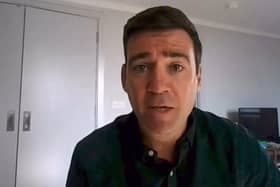 Greater Manchester Mayor Andy Burnham speaks at his press conference