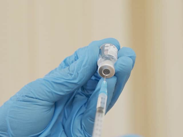 A dose of a Covid-19 vaccine being prepared