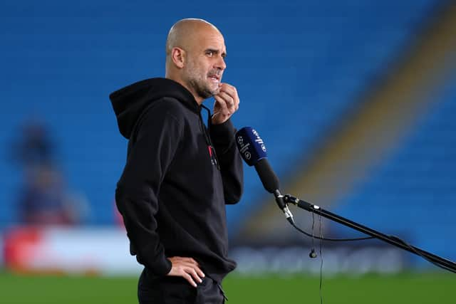 Pep Guardiola. Credit: Getty.