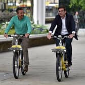 Chris Boardman with Andy Burnham  Credit: TFGM