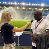 Ellen Ellard in action at the Etihad  Credit: Manchester City