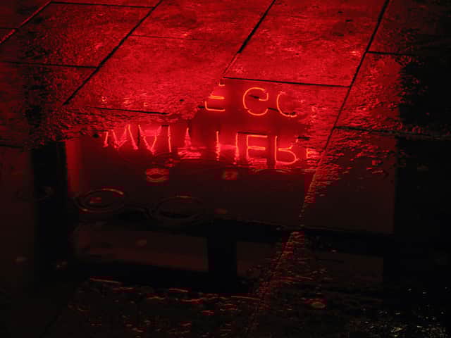 Tim Etchells has created a new neon work for the festival